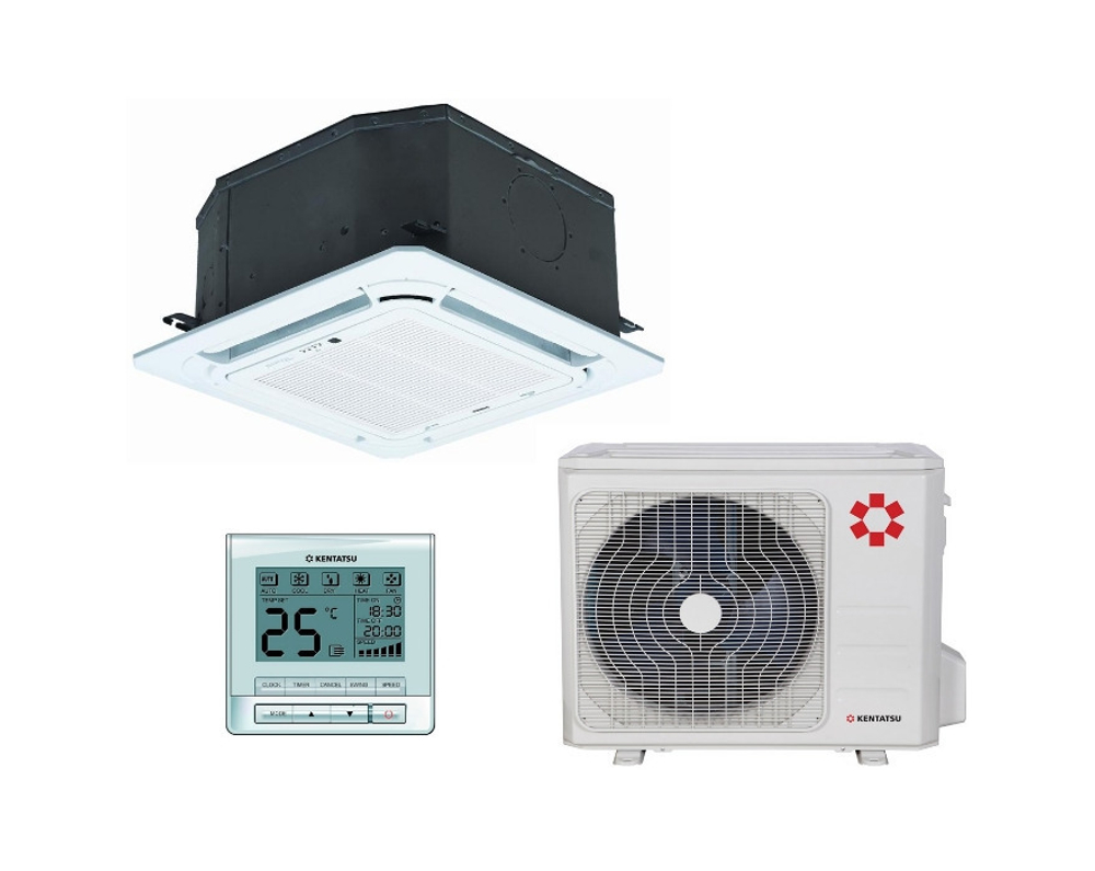 Компактная сплит-система кассетного типа Kentatsu KSZT53HFAN1/KSUT53HFAN1/-40 (с зимним комплектом)