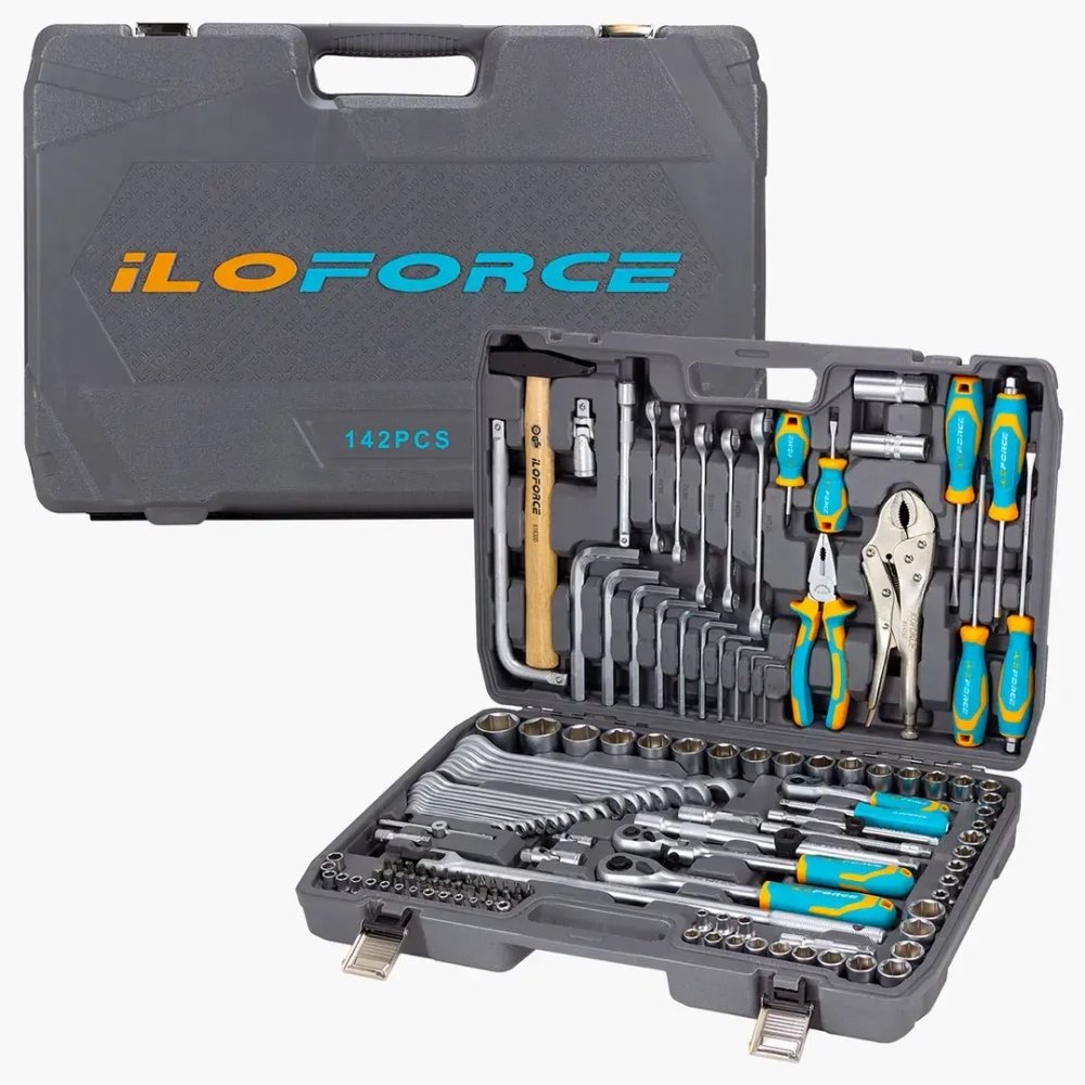 Набор инструментов 142пр.1/4'',3/8'',1/2'' ILOforce IF-41421-5