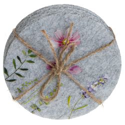 GAEM Набор из 4-х подставок под кружку, L10 W10 H0,5 см