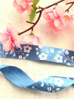 Лента атласная 25мм с принтом