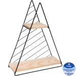 Полка подвесная «ЛОФТ ИДЕЯ», треугольник, цвет черный, 33*25*10см (лейбл Селфи)