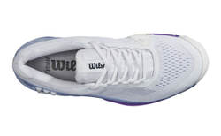 Женские Кроссовки теннисные Wilson Rush Pro 4.0 W - white/eventide/royal/lilac
