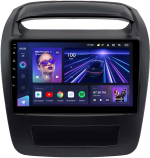Магнитола для KIA Sorento 2 XM 2012-2016 (климат на ШГУ, рамка большая) - Teyes CC3 монитор 9" QLED на Android 10, ТОП процессор, 4Гб+32Гб, CarPlay, 4G SIM-слот