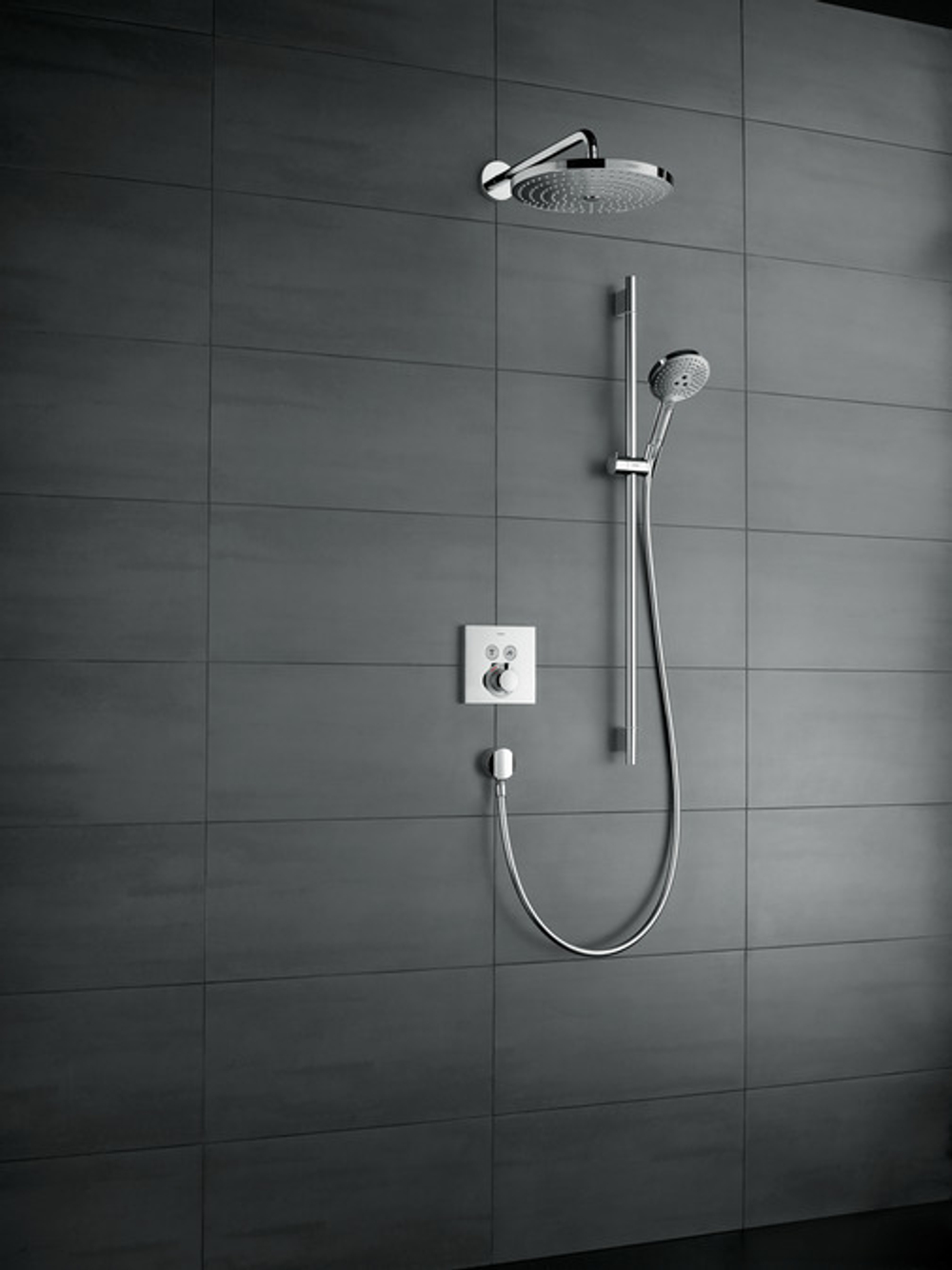 Термостат с двумя запорными вентилями Hansgrohe 15763000 ShowerSelect