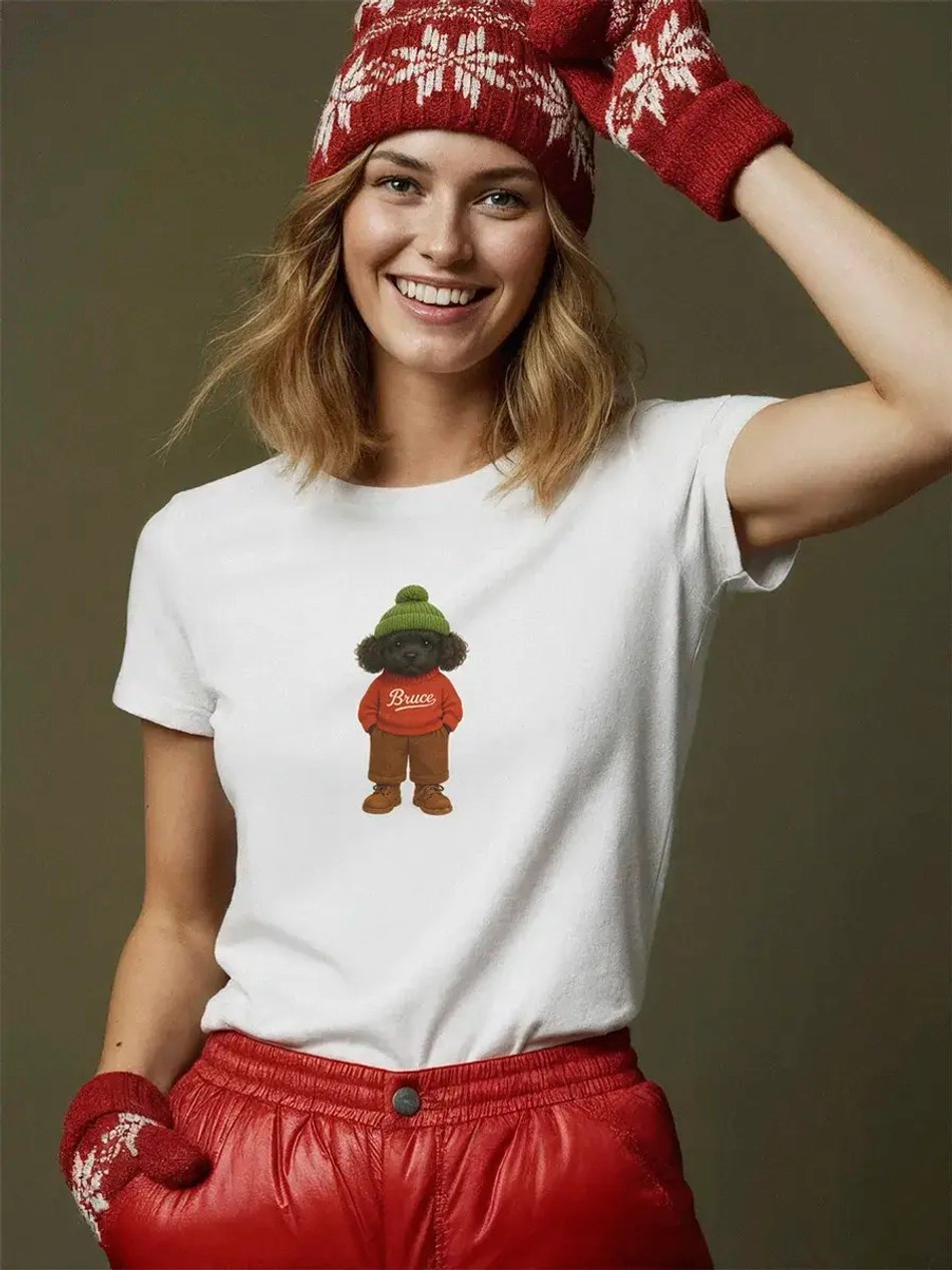 Футболка базовая с принтом