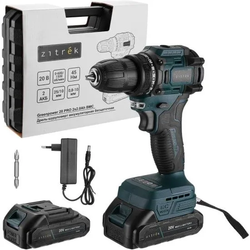 Дрель-шуруповерт Zitrek Greenpower 20 PRO (2х2.0Ач кейс) (085-1314), зеленый/черный