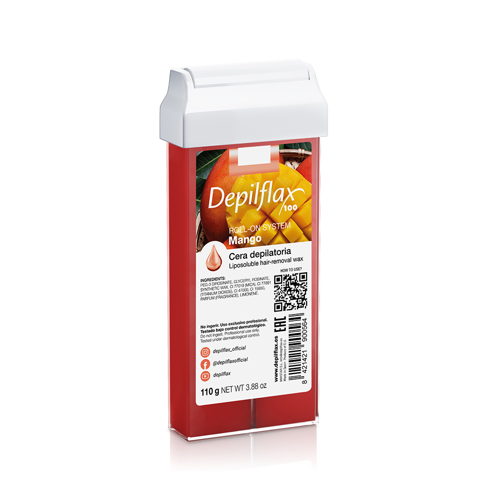Воск в картридже Depilflax 100, манго, 110 гр