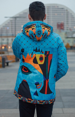 Куртка "Миро", по мотивам абстрактной живописи Жоан Миро