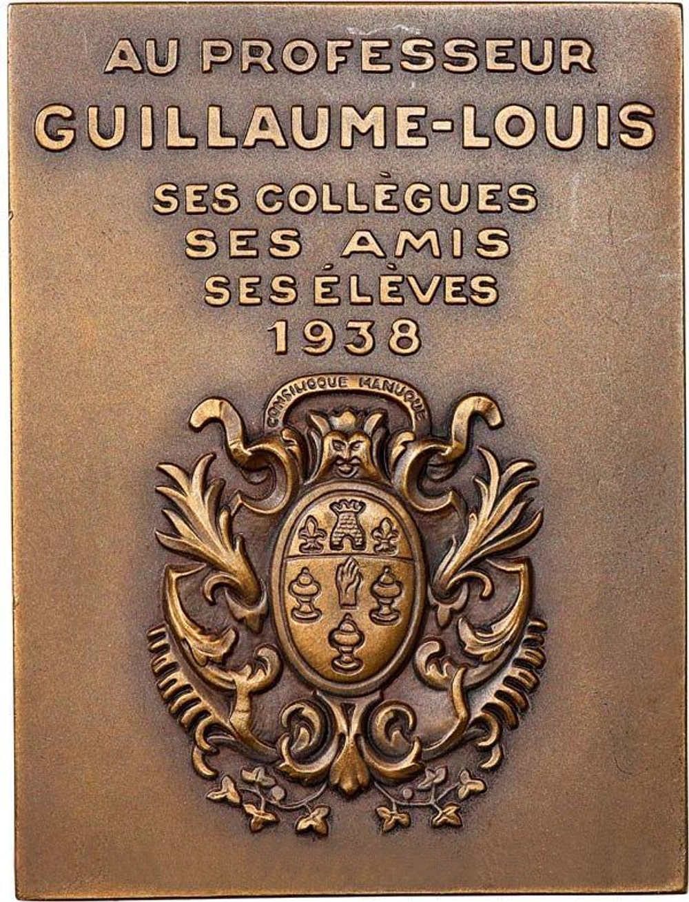 France, Dr. Guillaume-Louis Plaquette – 1938 Bronze