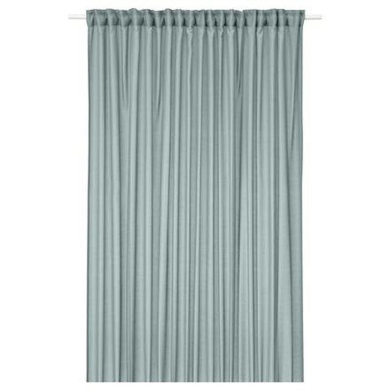 IKEA STENFRÖ  (ИКЕА СТЕНФРÖ)  -  Штора из сетки, 1 шт, на ленте/бирюзовый, 300x300 см