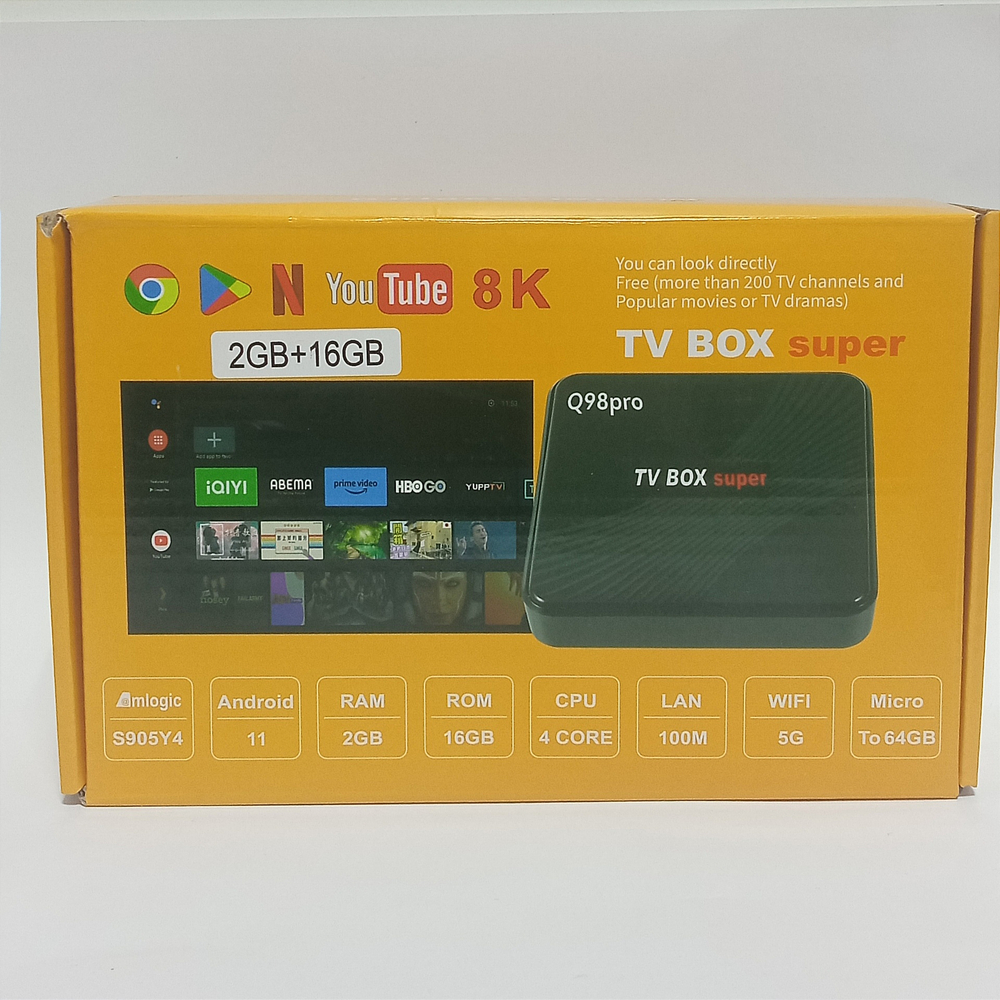 Smart TV Box Super Q98Pro 2GB+16GB Android 11
