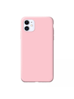 Накладка Apple 11 силикон матовый розовый Zibelino