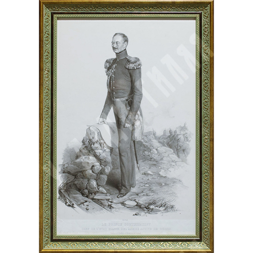 Рау И. (J. Rauh; 1803–1863) Портрет князя М. Д. Горчакова. Бумага, литография. Вена, 1849 г.