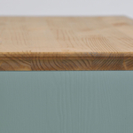 Скамья в прихожую Неаполь из сосны, 93х50х39 см, серый антик