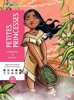 Hachette раскраска по номерам Coloriages au numéro -Раскраски-Petites princesses