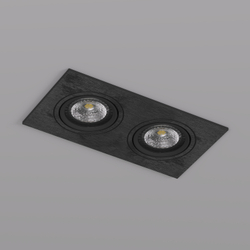 DK3022-BK Встраиваемый светильник, IP 20, 10 Вт, GU5.3, LED, черный, пластик