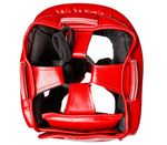 Шлем BoyBo TWIN, IKB-42, одобрен Федерацией Бокса и кикбоксинга красный