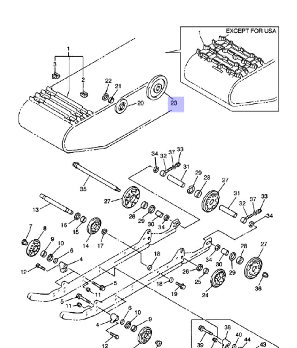 Ролик трака верхний 8AC475500000