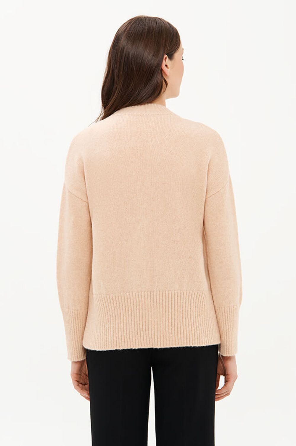 23364 Свитер женский (бежево-розовый)