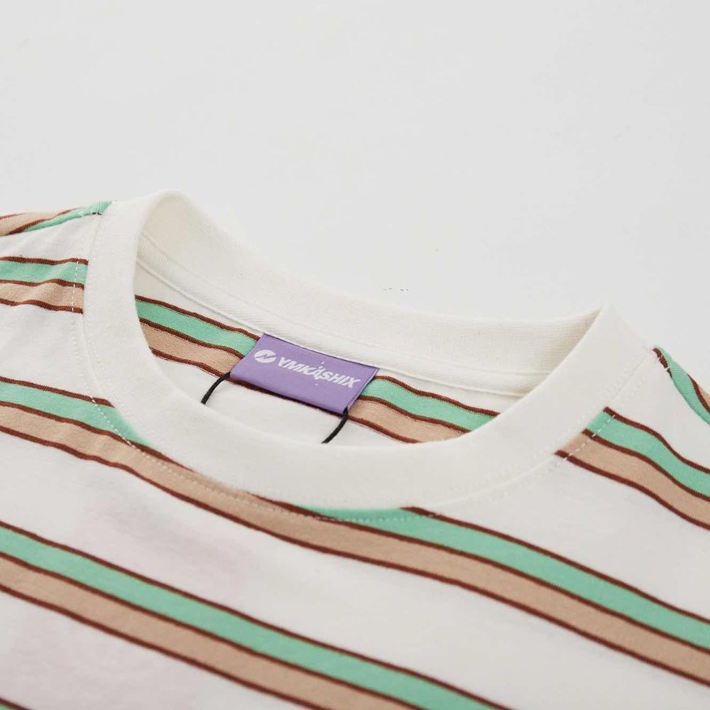 Футболка YMKASHIX Nineties Бело-Зелено-Коричневая