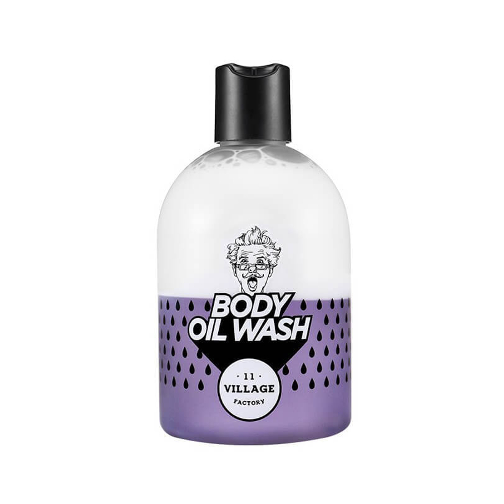 Гель-масло для душа с ароматом пачули Village 11 Factory Relax Day Body Oil Wash Violet, 300 мл