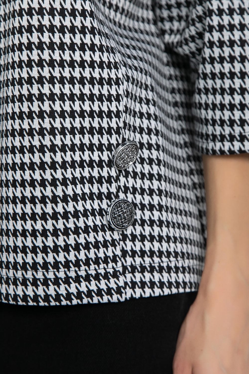 Джемпер Эдельвейс (черно-белая) Б12403-18 LT Collection