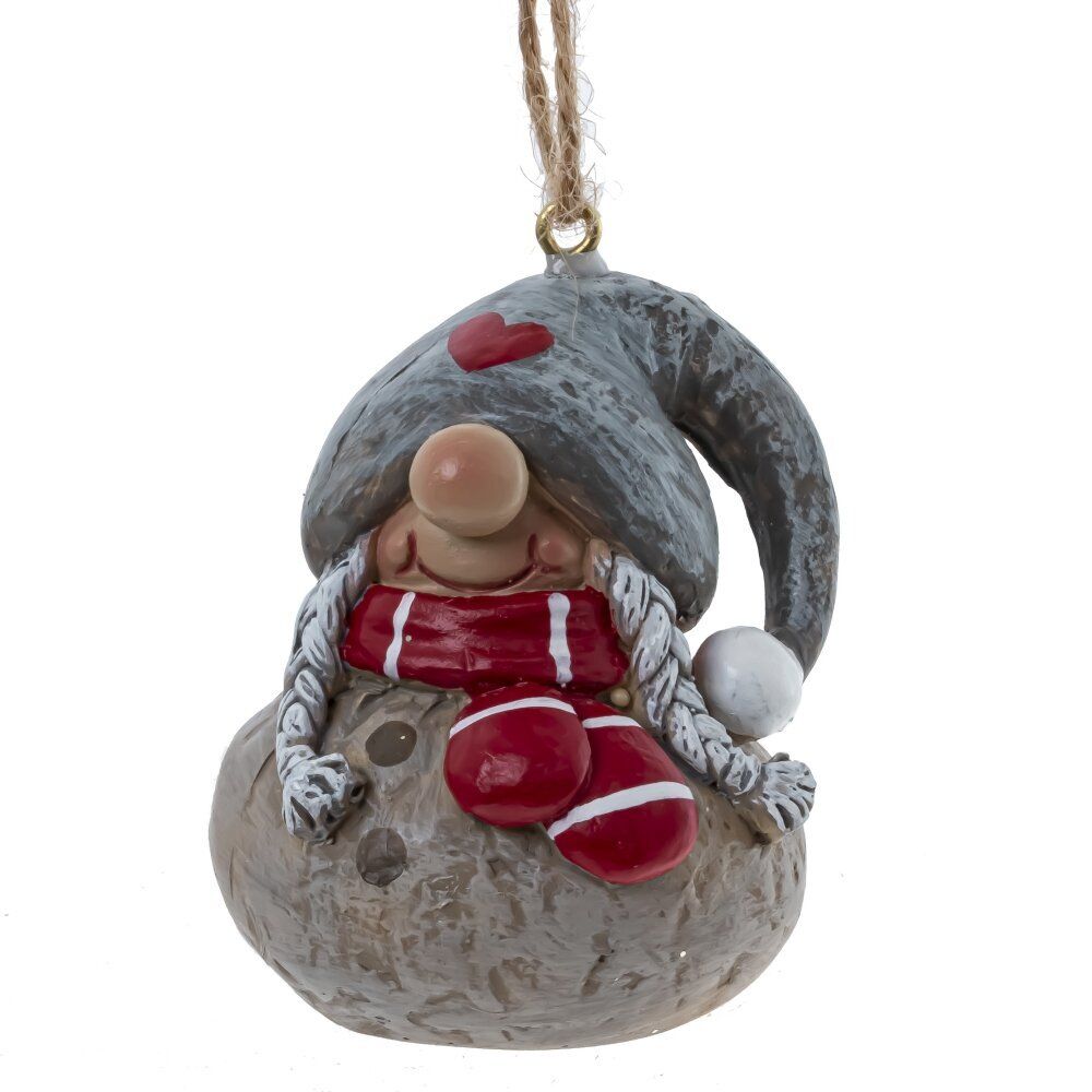 GAEM Фигурка декоративная подвесная "Гном", L5 W5 H6 см, 2в.