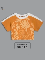 Укороченная футболка для девочки