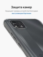 Накладка Realme C20/C11 силикон прозрачный Card Case Poket