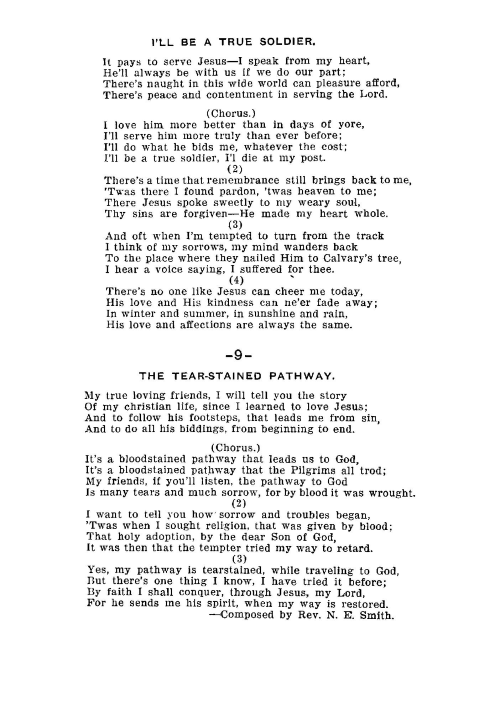 Gospel songs and poems | Nannie E. Smith