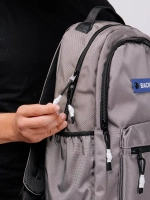 Универсальный школьный рюкзак для подростков, 20 л, серый
