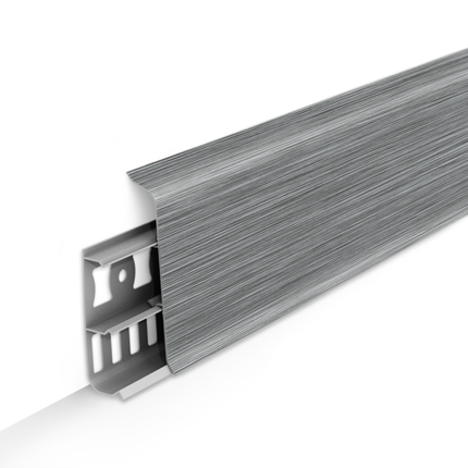 ПЛИНТУС ДЕКОНИКА 70мм 2.2м 187 Алюминий темный