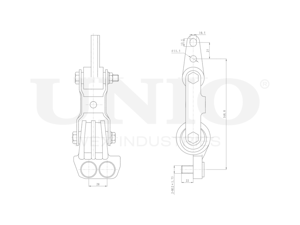 Опора двигателя передняя UNIO RMP-15130