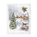 Набор кухонных полотенец, 3 шт , 45х60 см , рогожка