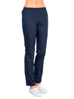 Брюки медицинские женские White Wears WW410 на резинке, темно-синий, 42