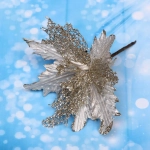 Украшение новогоднее «Пуансеттия-Нежность» 23 см, Шампань