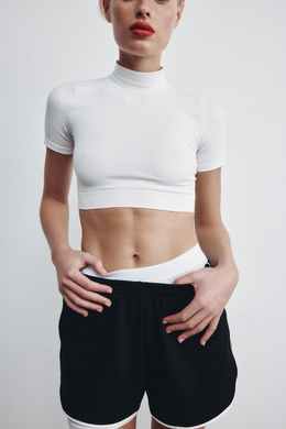 Шорты из футера Чёрный