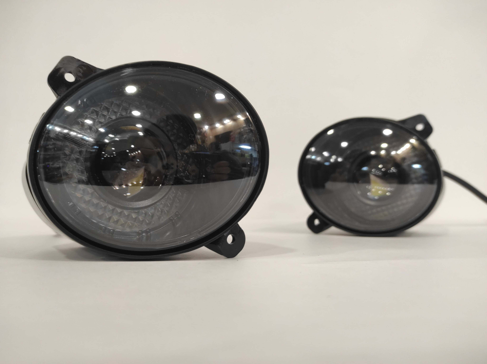 M78 - Б. Дальний / ПТФ M78 линзы Bi-LED, для Lada Largus, Kalina, Kalina II, Granta, Datsun, светодиодные противотуманные фары (2 шт. / комплект) АКЦИЯ