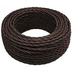 Ретро провод Bironi 3*2,5 коричневый 23350