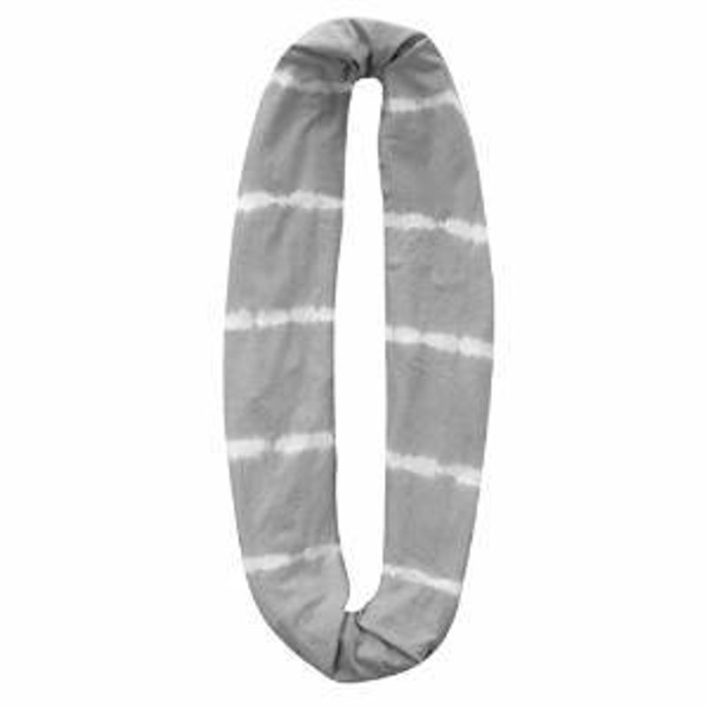 Шарф-снуд-хомут из хлопка Buff Light Grey Shibori Фото 2