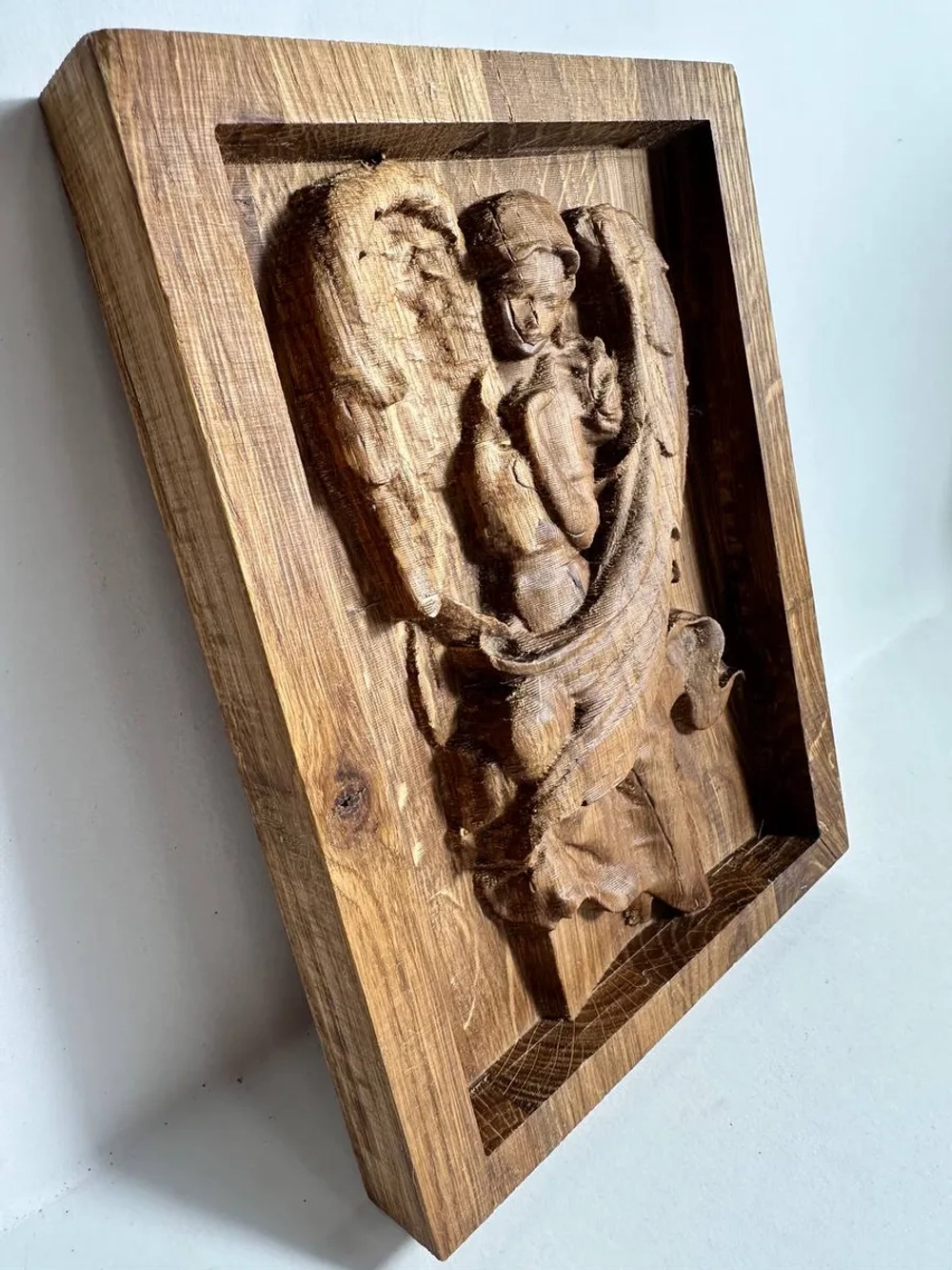 Икона освященная Ангела-Хранителя 14*18см из дуба