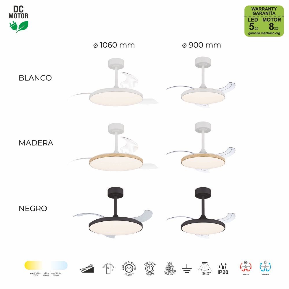 9006 Люстра-вентилятор SLIM FAN