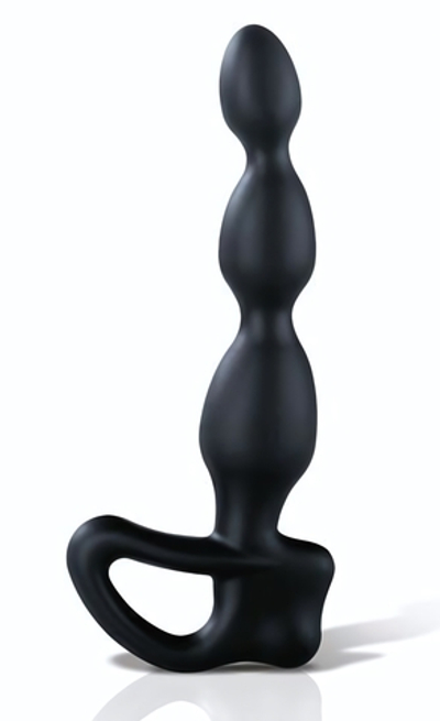 Черный массажёр простаты Big Bend-it - 18 см. (Цвет: черный)