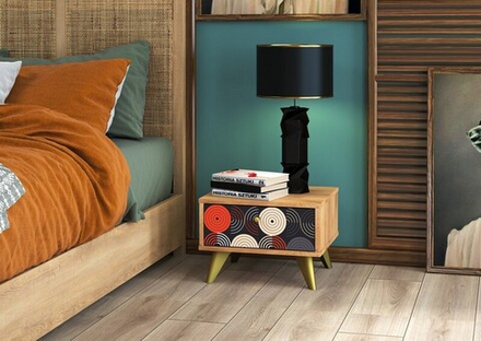 Тумба прикроватная Фьюжн Винил ТМ-004 Стиль (Vinil)