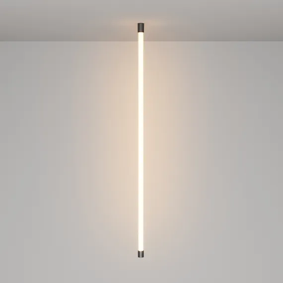 Набор для вертикального накладного монтажа круглого неона 360° D25 черный Led Strip 20312