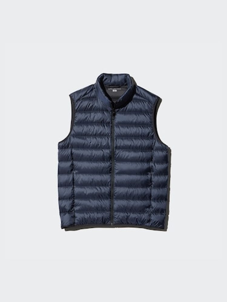 UNIQLO Ультралегкий пуховый жилет, темно-синий