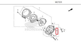 37212-K0G-901. CASE ASSY. Speedometer case (housing) bottom,  Honda C125