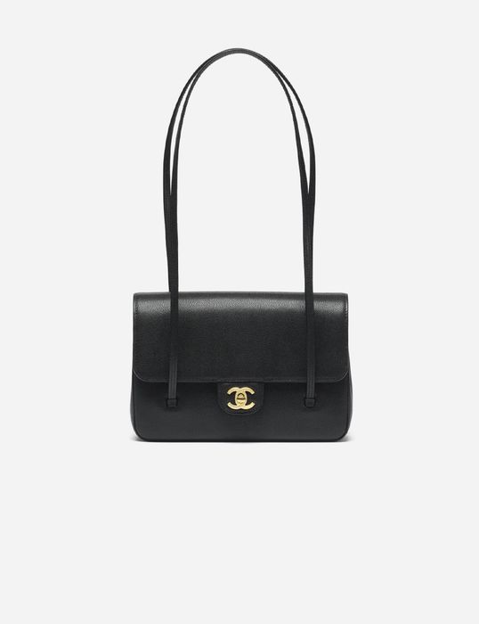 Сумка Chanel Small Flap Bag Grained Shiny Calfskin & Gold-Tone Metal 