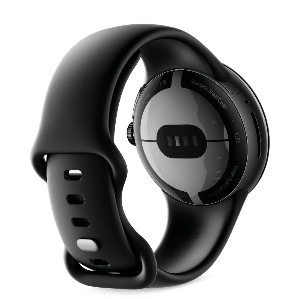 Умные часы Google Pixel Watch Matte Black Stainless Steel Case / Obsidian Active Band (Wi-Fi)