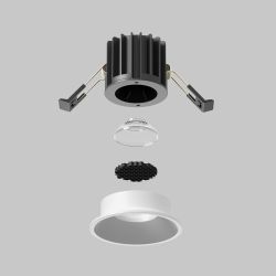 Светильник встраиваемый светодиодный Maytoni Round DL058-7W2.7K-W